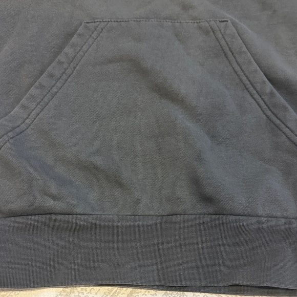 Adidas Gray Kids Hoodie with Logo Striped Sleeves Size M - Picture 3 of 9